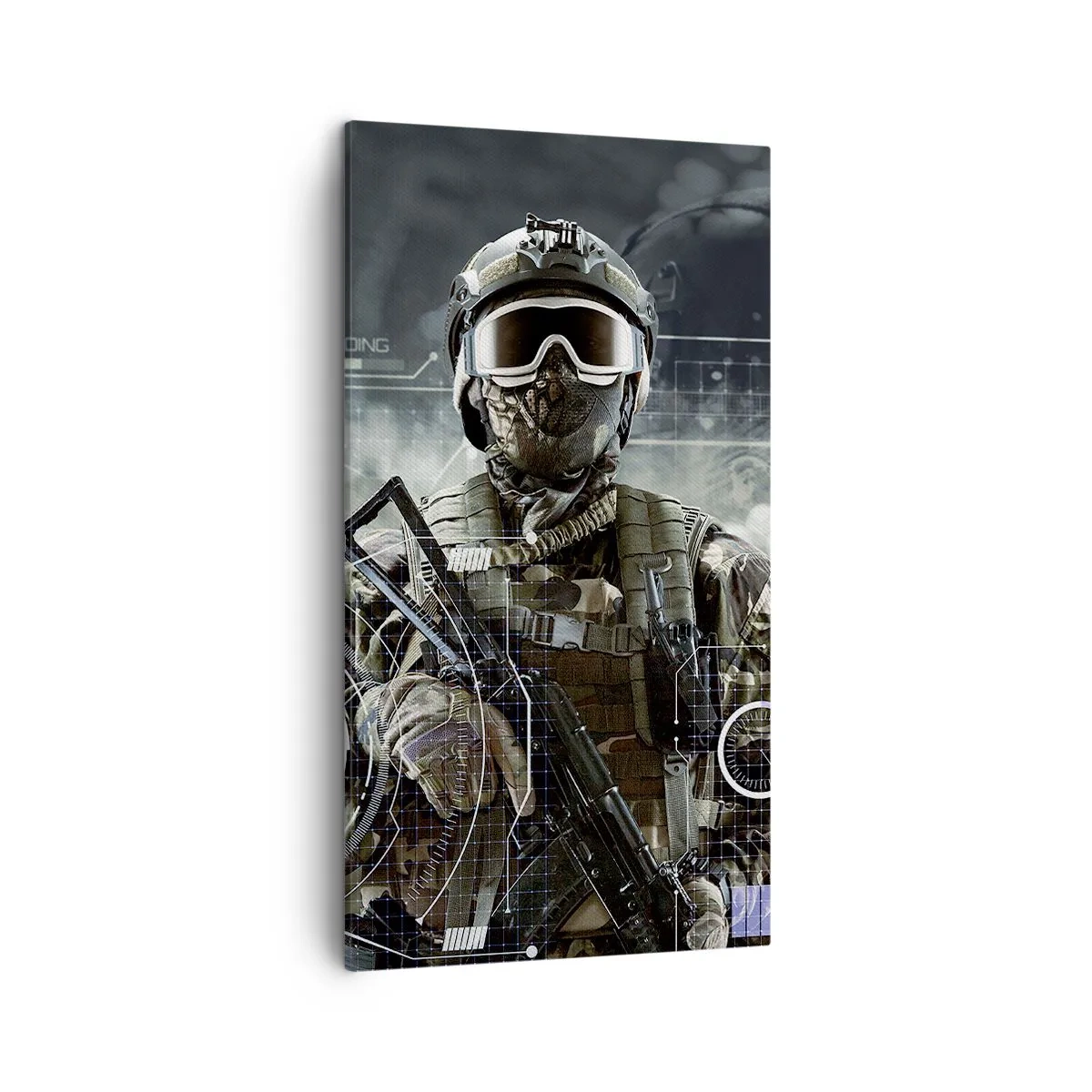 Bild auf Leinwand - Leinwandbild - Macht zu Macht - 45x80 cm