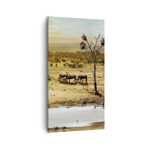 Bild auf Leinwand - Leinwandbild - Ein Fluss floss aus Eden ... - 55x100 cm