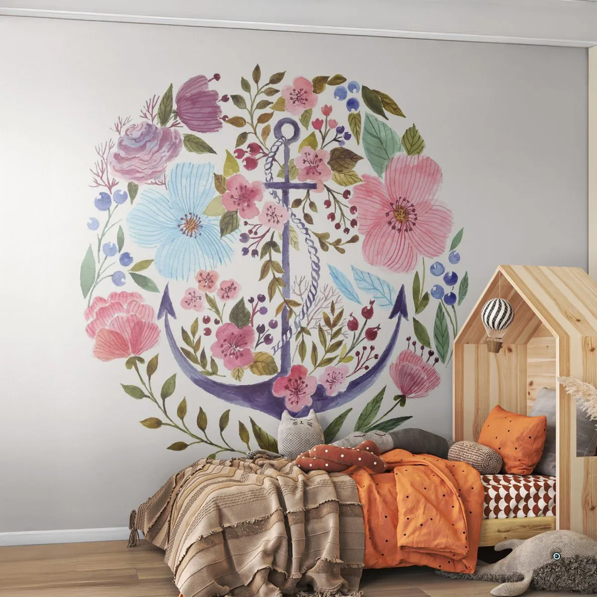 Fototapete Standard Eco - Guter Traum eines Seemanns - Anker, Boho, Strand - 450x315 cm
