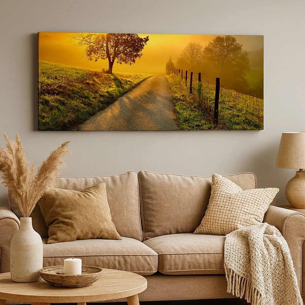 Bild auf Leinwand - Leinwandbild - Honig-Nachmittag - 30x30 cm