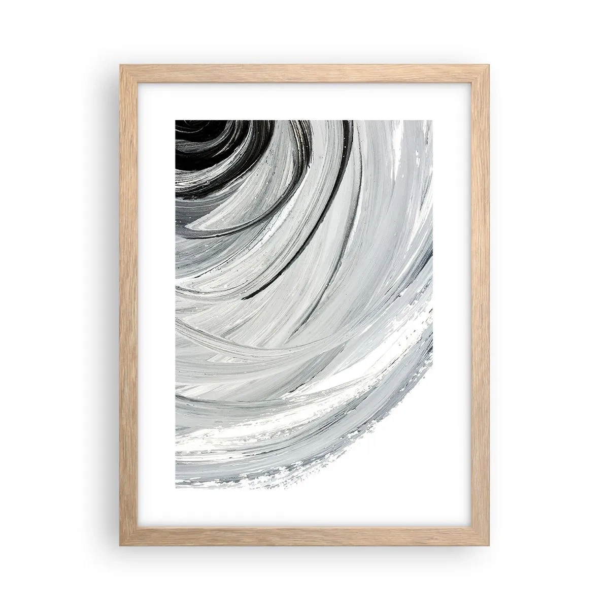Poster in einem Rahmen aus heller Eiche - Orbitale Komposition - 30x40 cm