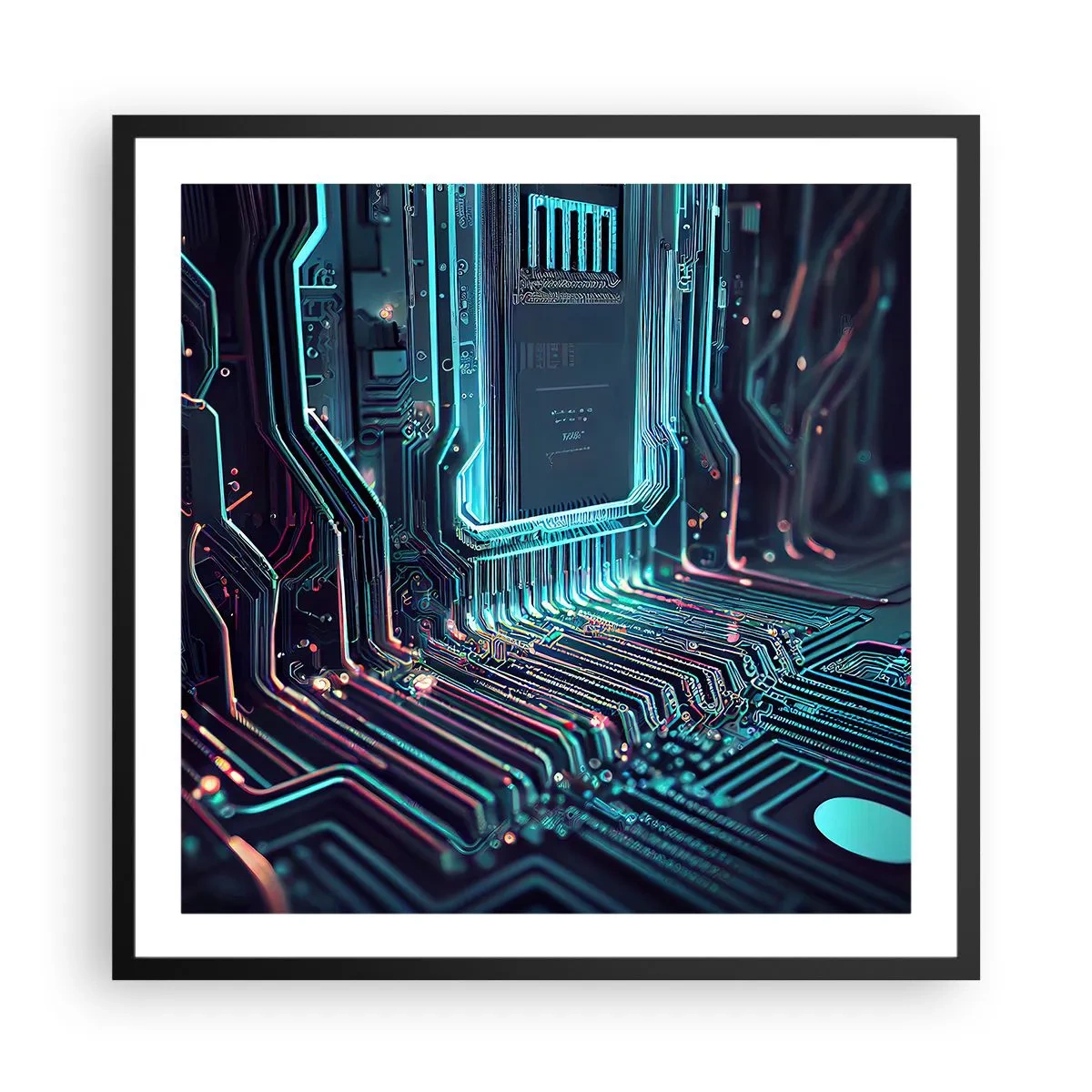 Poster in einem schwarzem Rahmen - Ich denke nur… - 60x60 cm