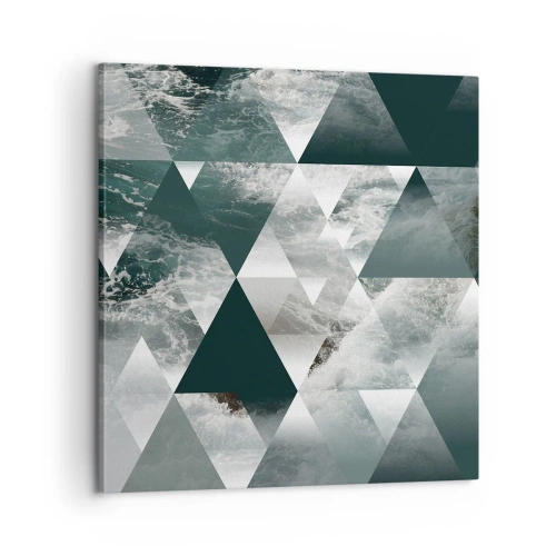 Bild auf Leinwand - Leinwandbild - Kristallperspektive - 60x60 cm