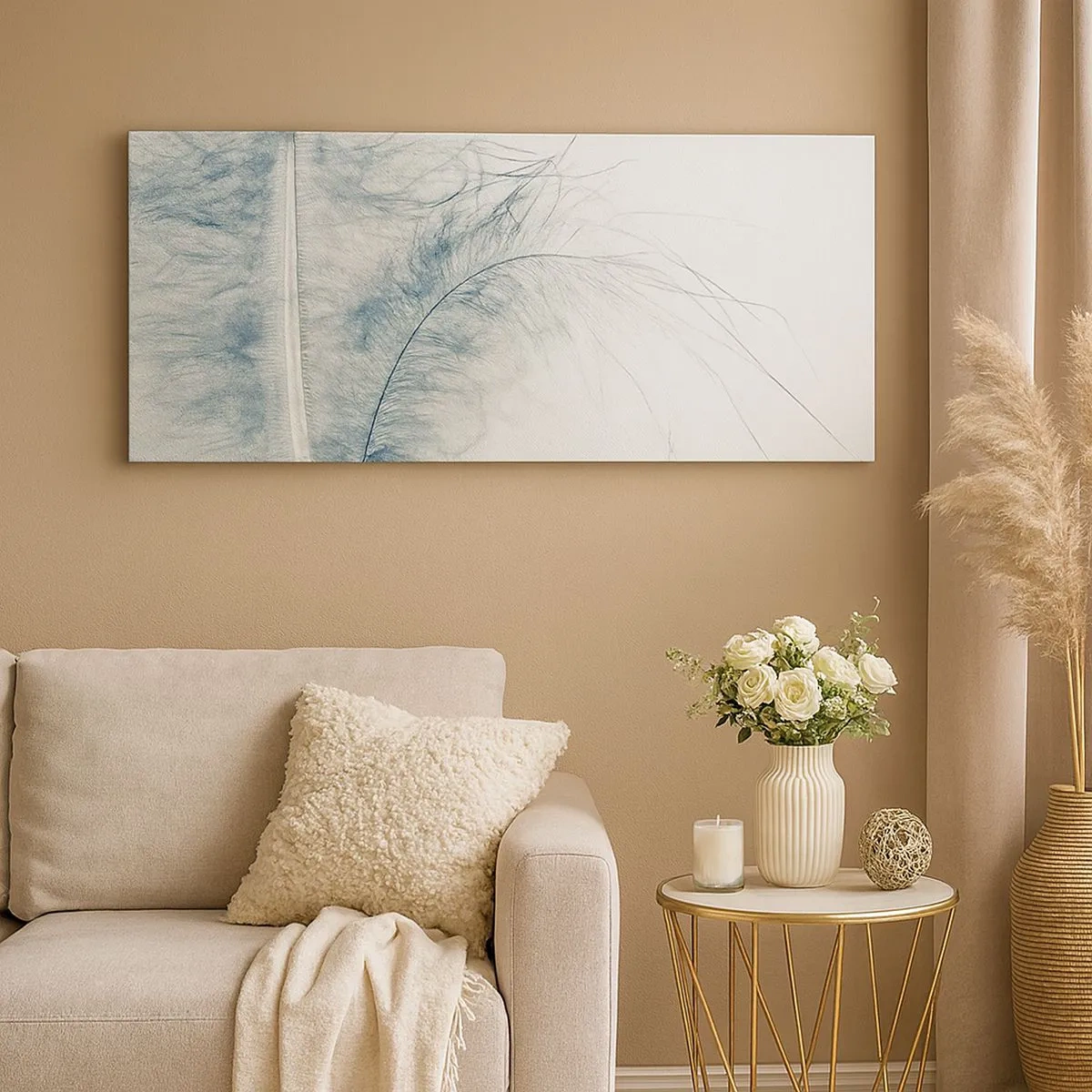 Bild auf Leinwand - Leinwandbild - Flüstern der Natur - 100x40 cm