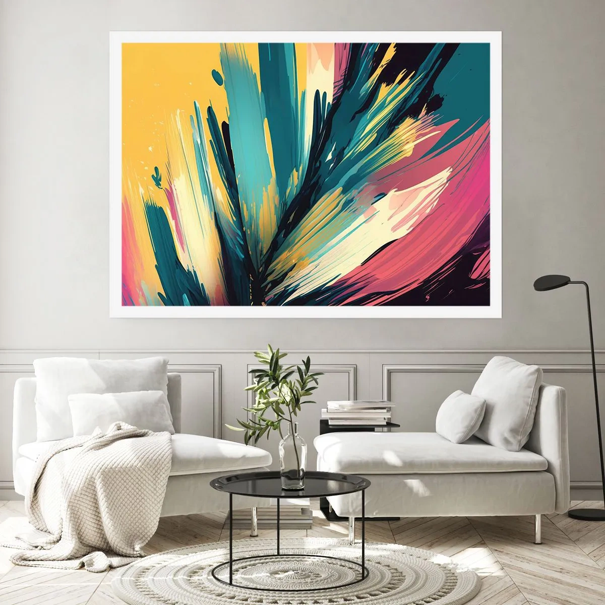 Poster - Komposition – eine Explosion der Freude - 91x61 cm