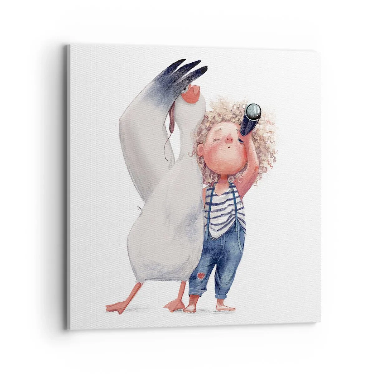 Bild auf Leinwand - Leinwandbild - Toller Reiseplan - 70x70 cm