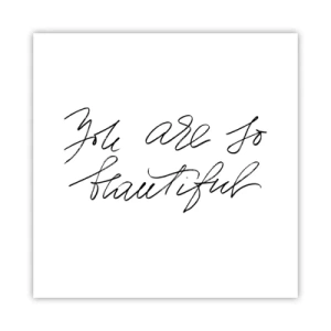 Poster - Glauben Sie wirklich ... - 30x30 cm