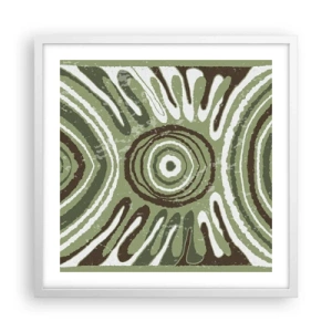 Poster in einem weißen Rahmen - Explosion von Emotionen - 50x50 cm