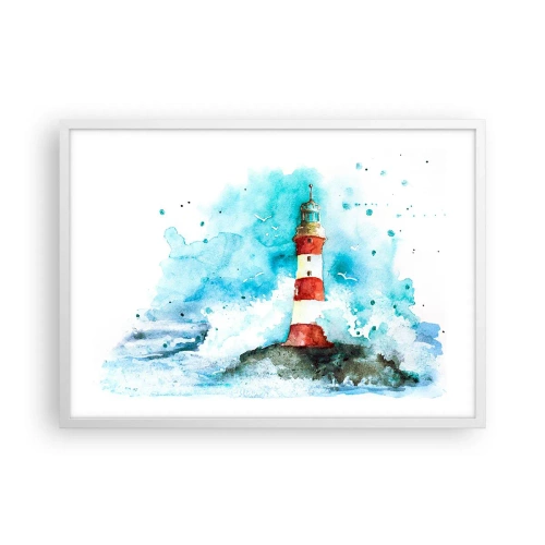 Poster in einem weißen Rahmen - Einheit der Elemente - 70x50 cm