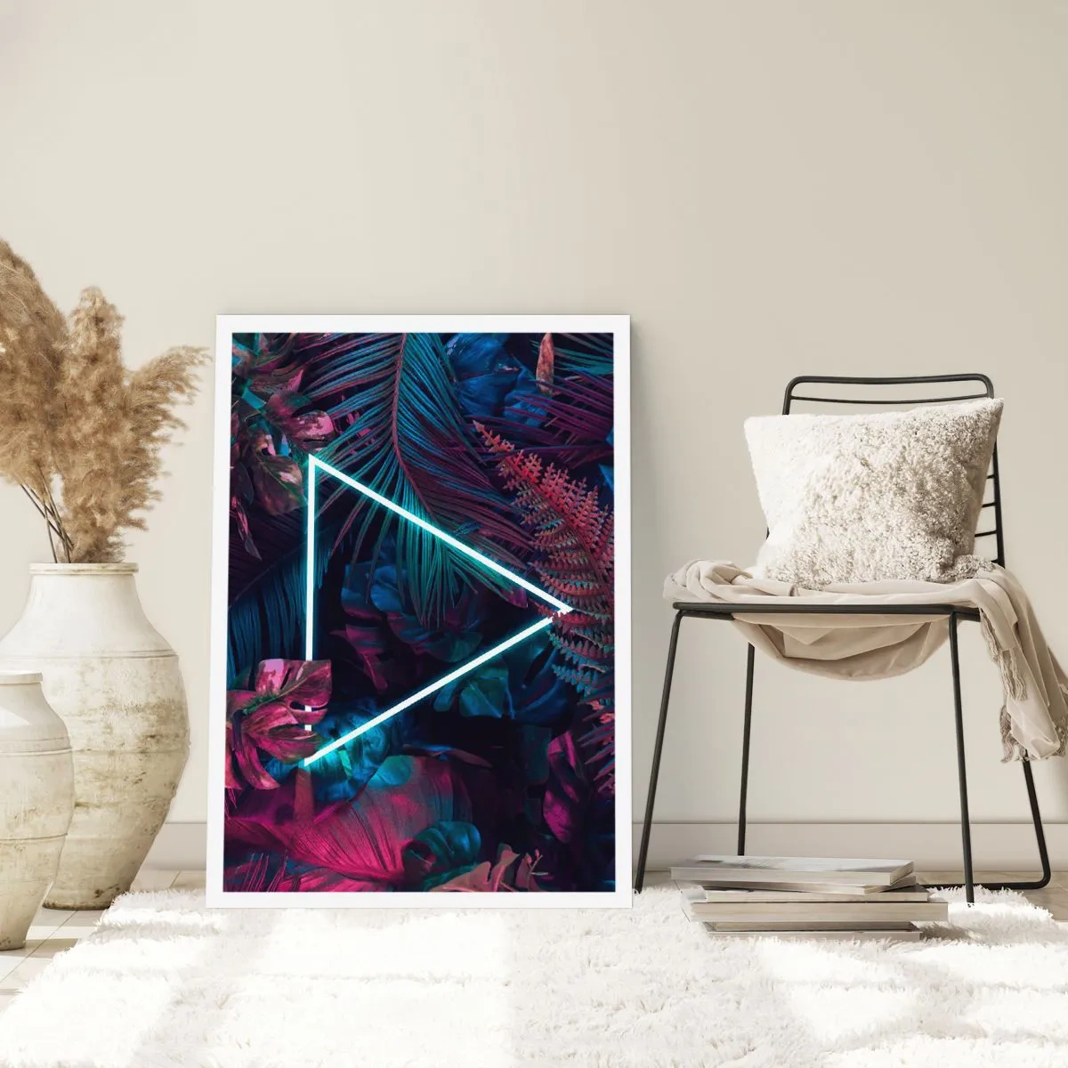 Poster - Garten im Disco-Stil - 40x50 cm
