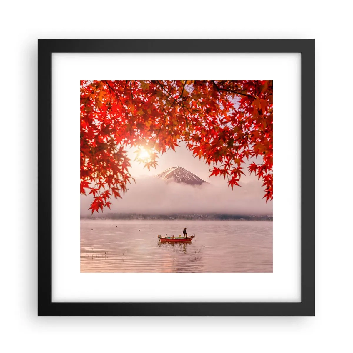 Poster in einem schwarzem Rahmen - Im japanischen Klima - 30x30 cm