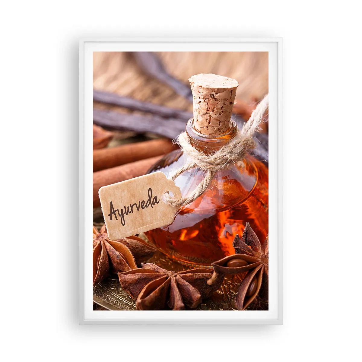 Poster in einem weißen Rahmen - Zur Einheit von Körper und Geist - 70x100 cm