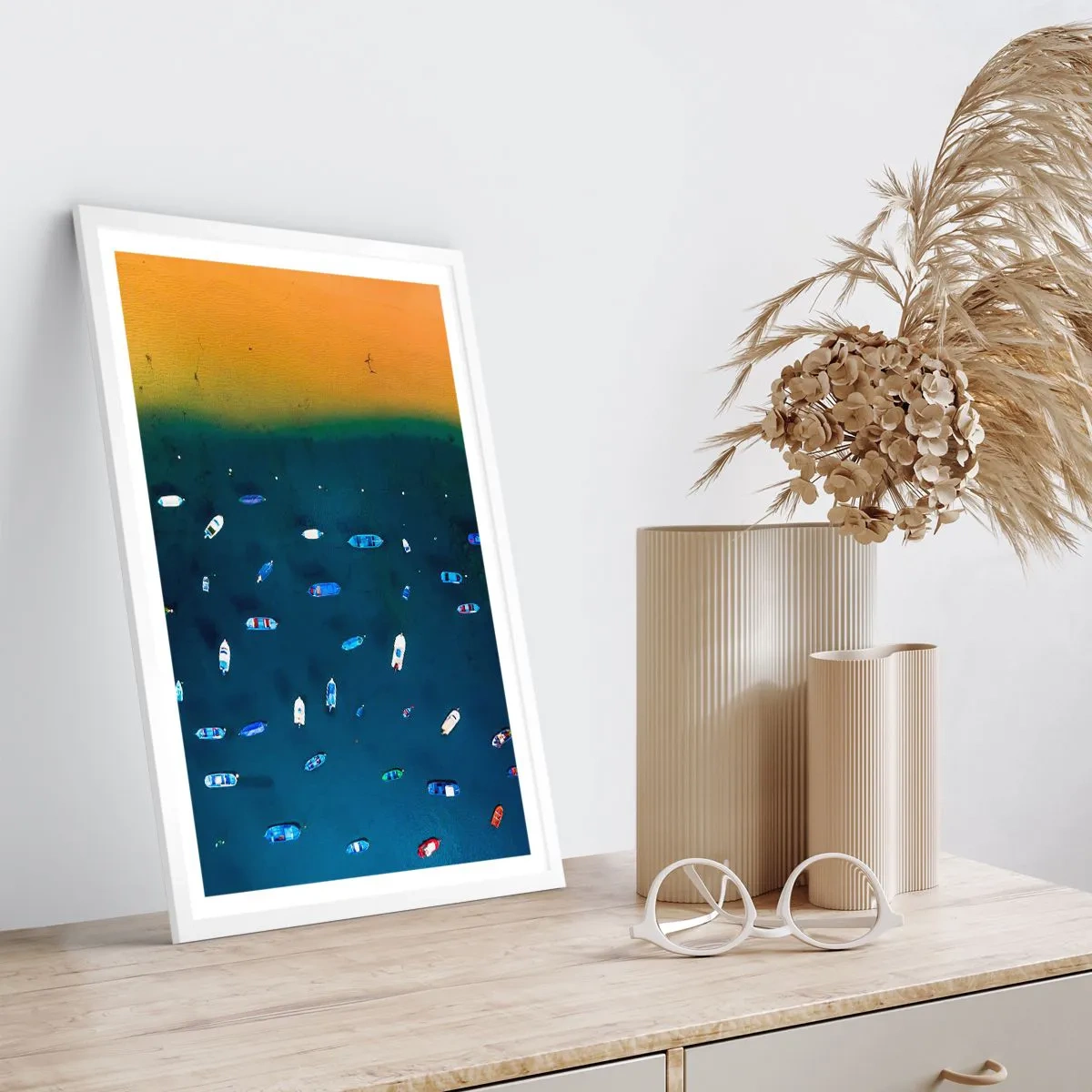 Poster in einem weißen Rahmen - Feiertagsspiel - 30x40 cm