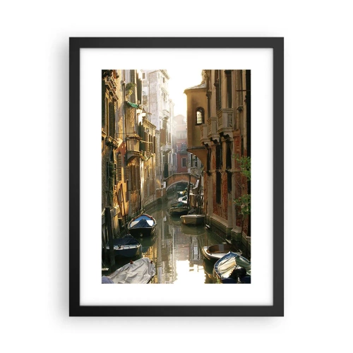 Poster in einem schwarzem Rahmen - In einer venezianischen Gasse - 30x40 cm