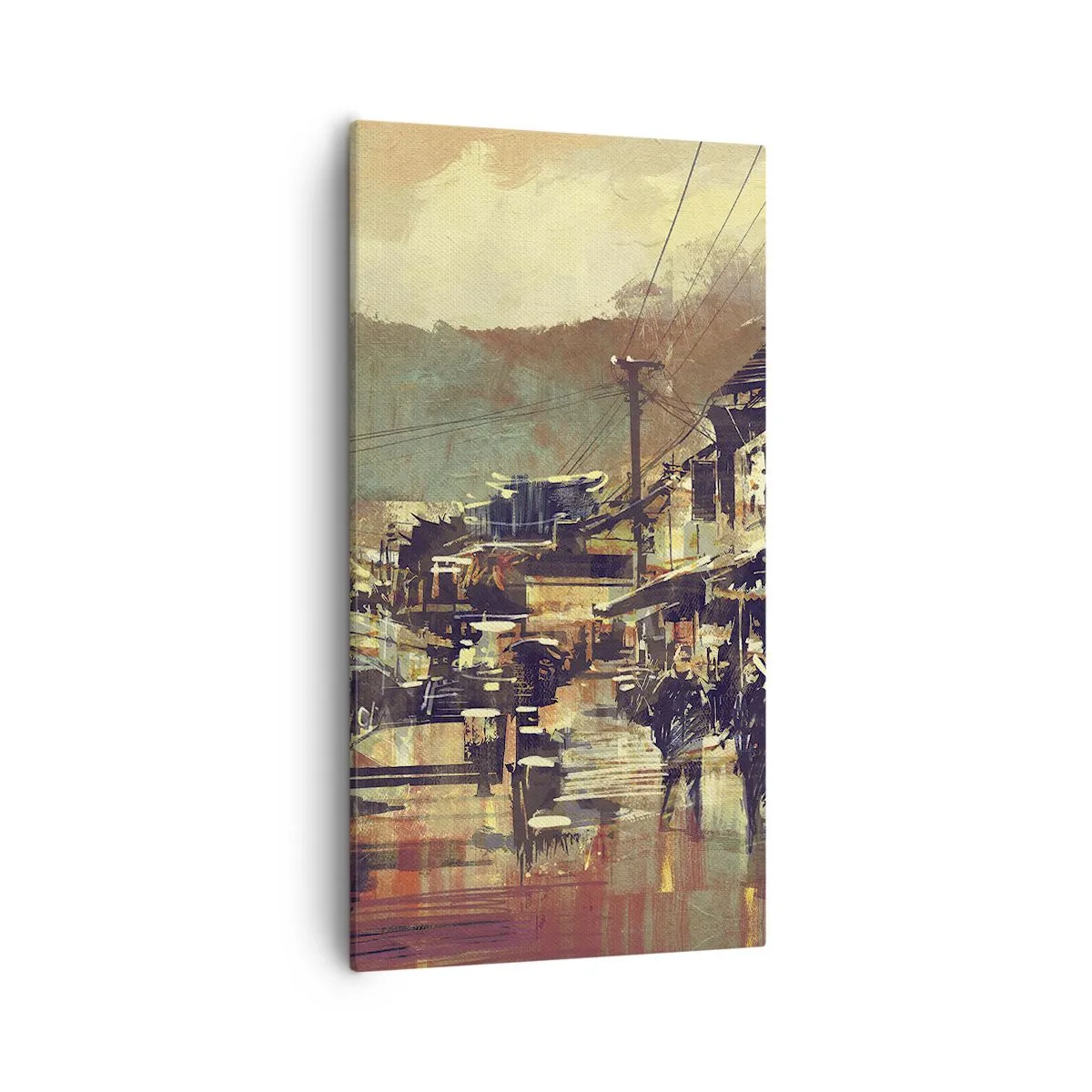 Bild auf Leinwand - Leinwandbild - Das Leben als Reichtum an Grau - 55x100 cm