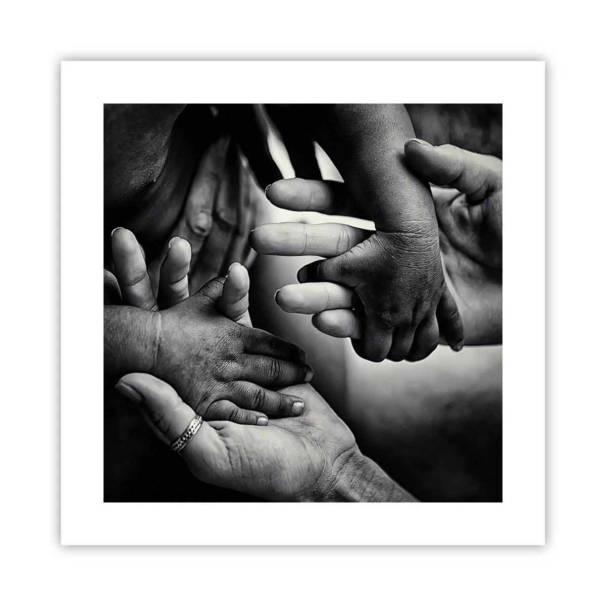 Poster - Mensch sein - 40x40 cm