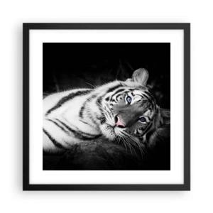 Poster in einem schwarzem Rahmen - Wildnis und Frieden - 40x40 cm