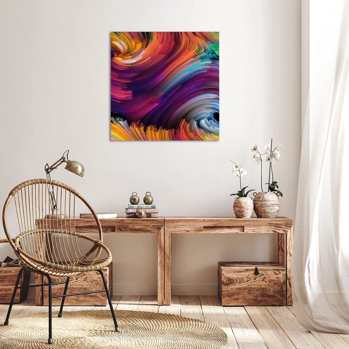 Bild auf Leinwand - Leinwandbild - Der Beginn einer neuen Welt - 50x50 cm