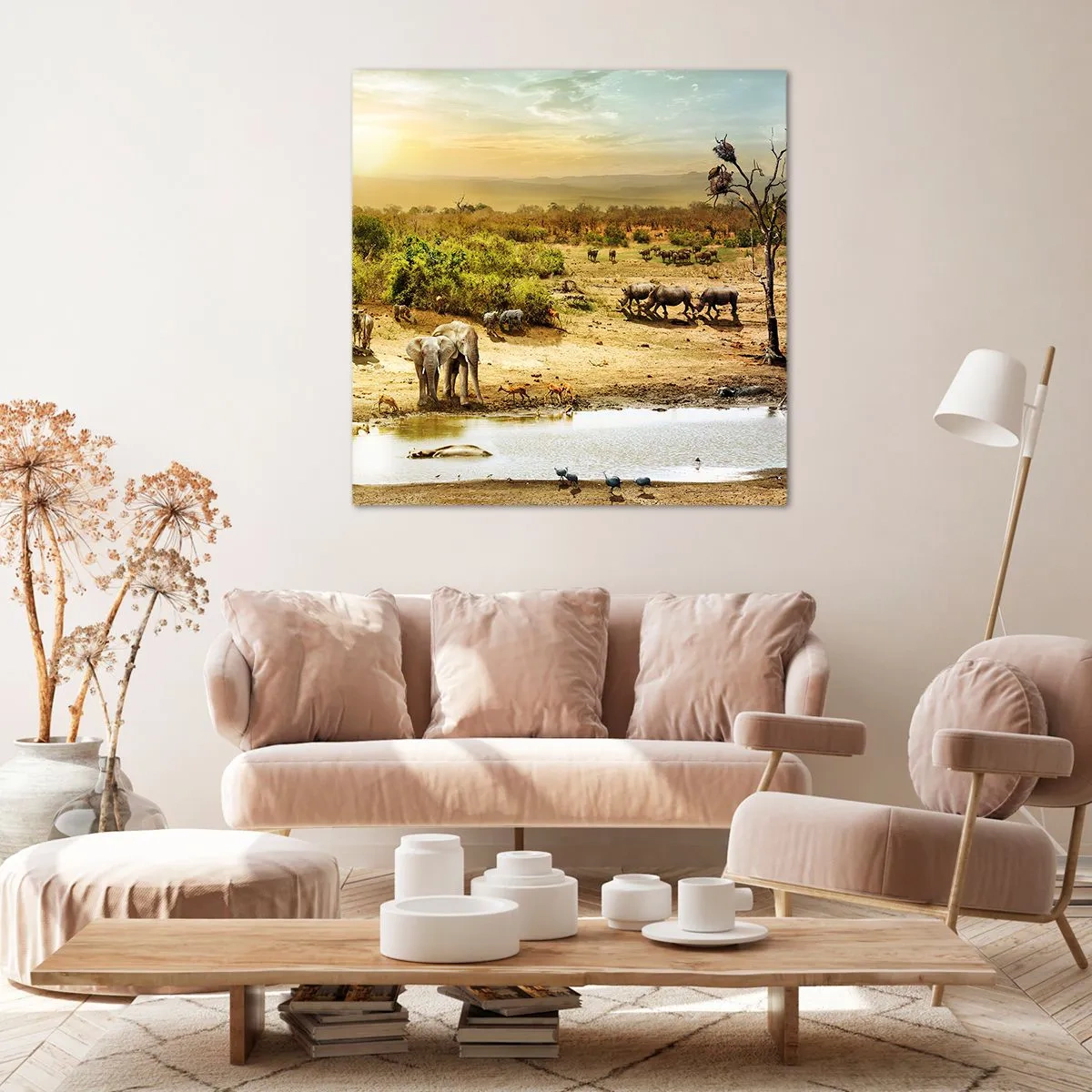 Bild auf Leinwand - Leinwandbild - Ein Fluss floss aus Eden ... - 30x30 cm