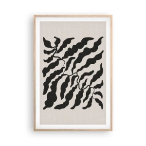 Poster in einem Rahmen aus heller Eiche - Natur des Quadrats - 61x91 cm