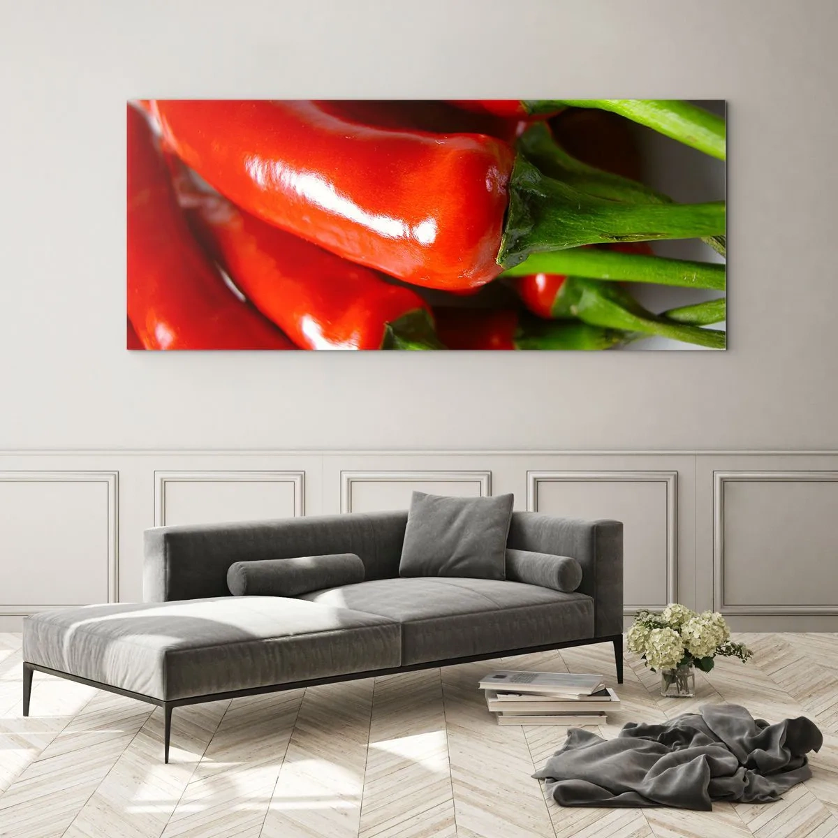 Glasbild - Bild auf glas - Saftig, glänzend, glatt - 100x40 cm