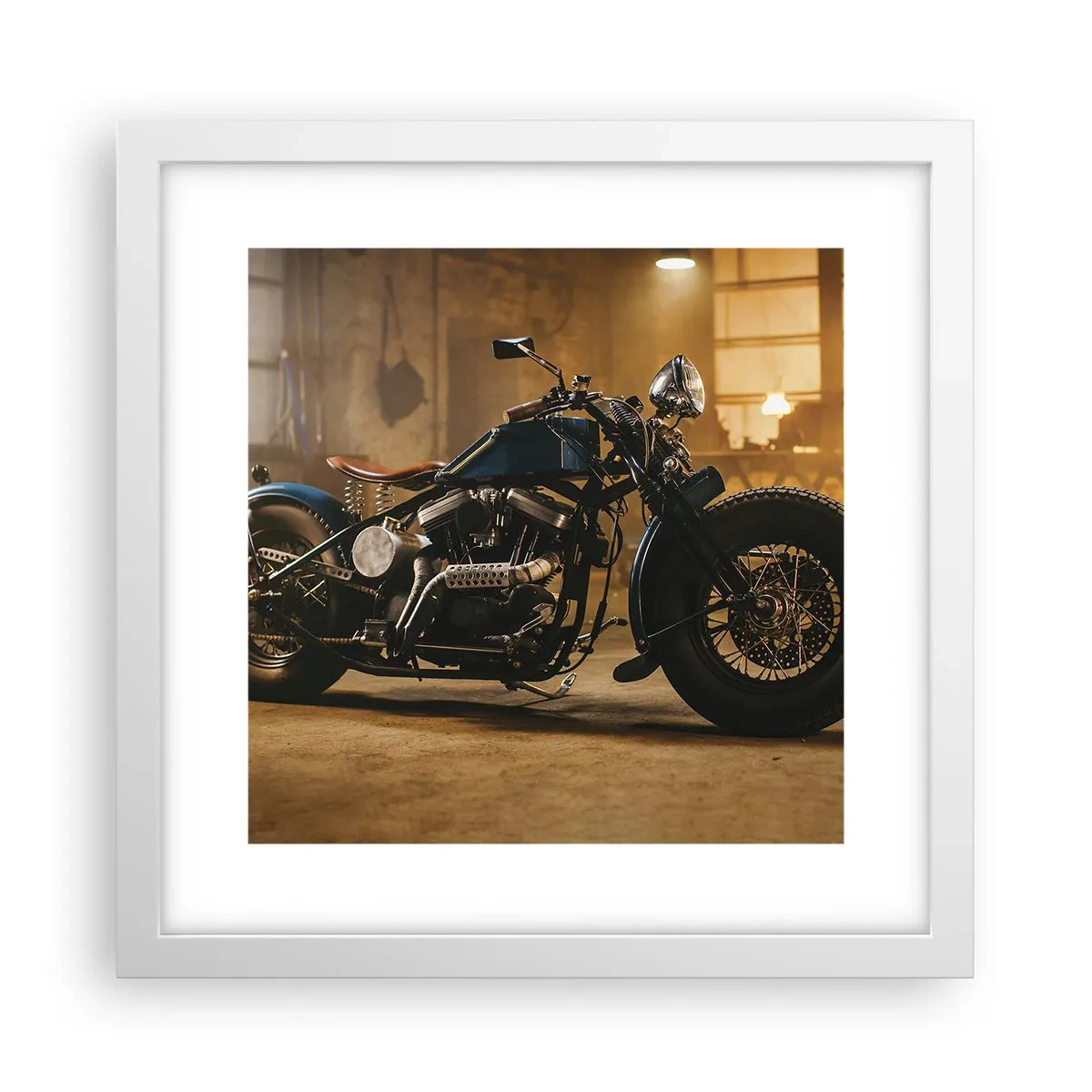Poster in einem weißen Rahmen - Ich kann alles - 30x30 cm