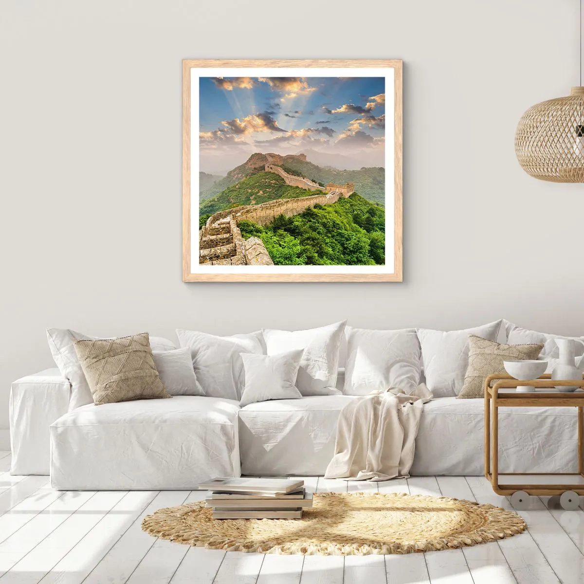 Poster in einem Rahmen aus heller Eiche - Ewige Größe - 60x60 cm