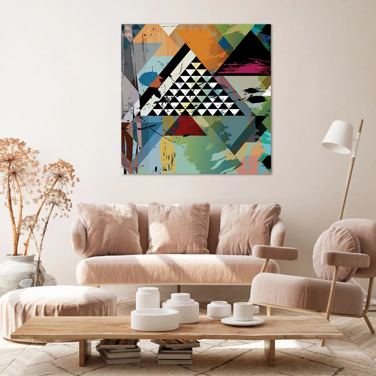 Bild auf Leinwand - Leinwandbild - Wie einfach ist es - 70x70 cm