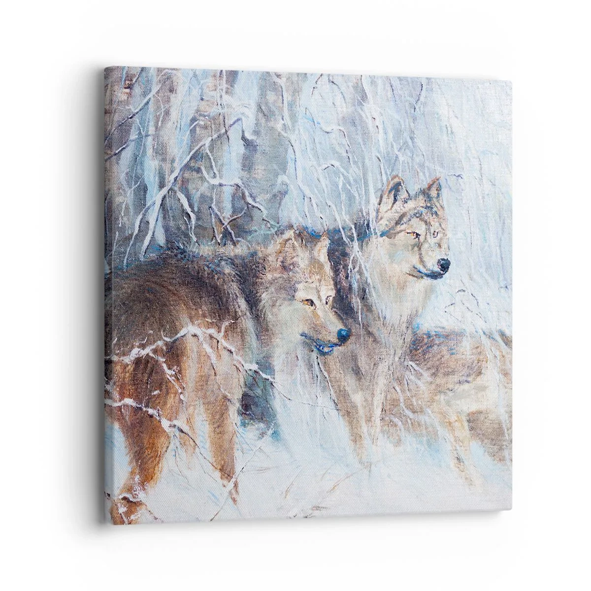 Bild auf Leinwand - Leinwandbild - Beachtung! Hier kommt ... - 30x30 cm