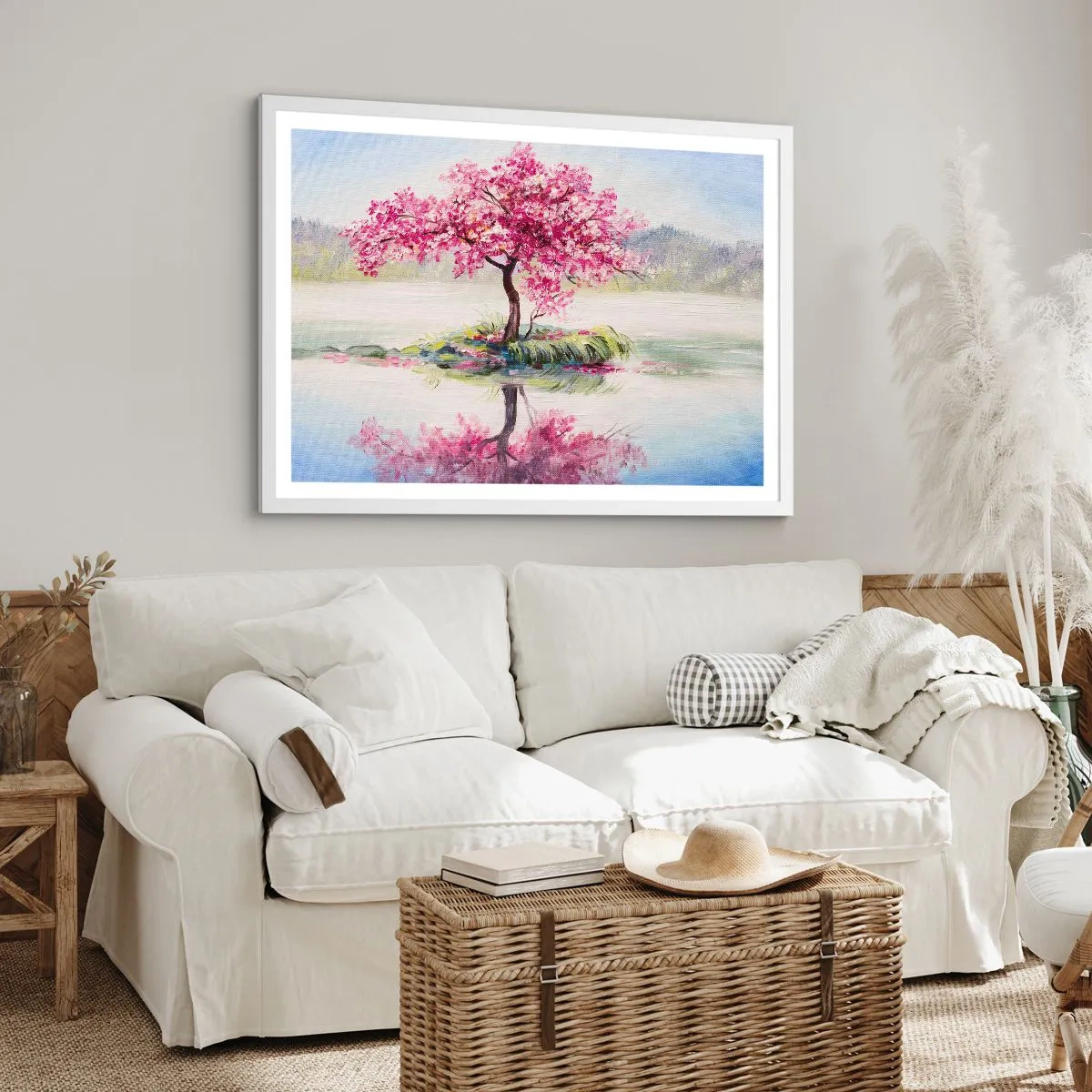 Poster in einem weißen Rahmen - Der Ritus des Frühlings - 70x50 cm