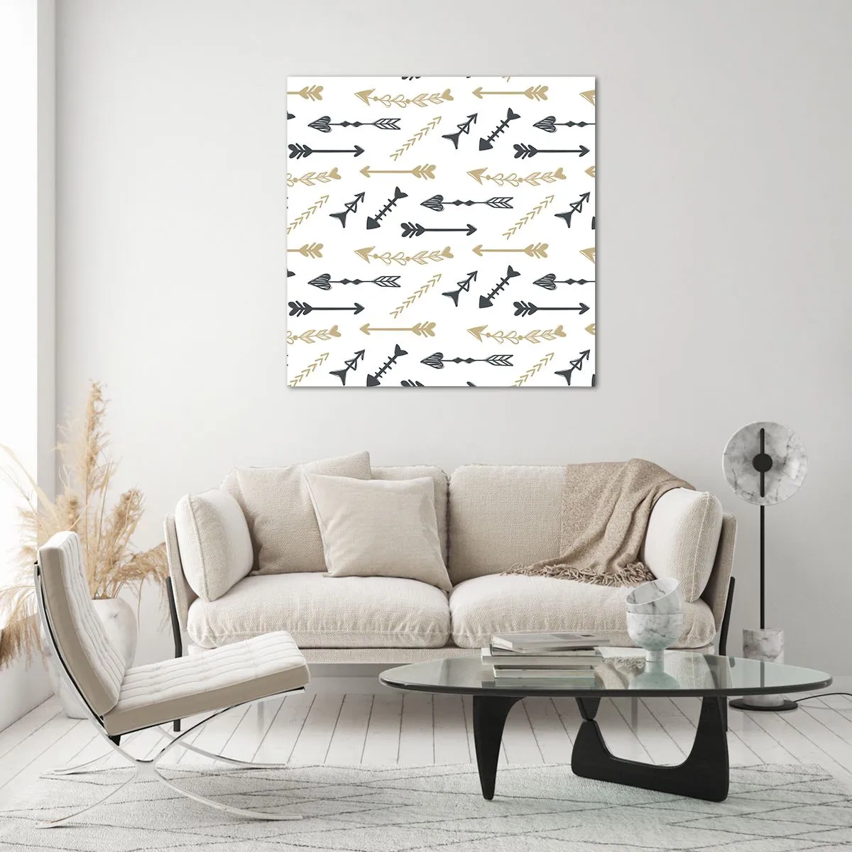 Glasbild - Bild auf glas - Der Traum des Bogenschützen - 70x70 cm