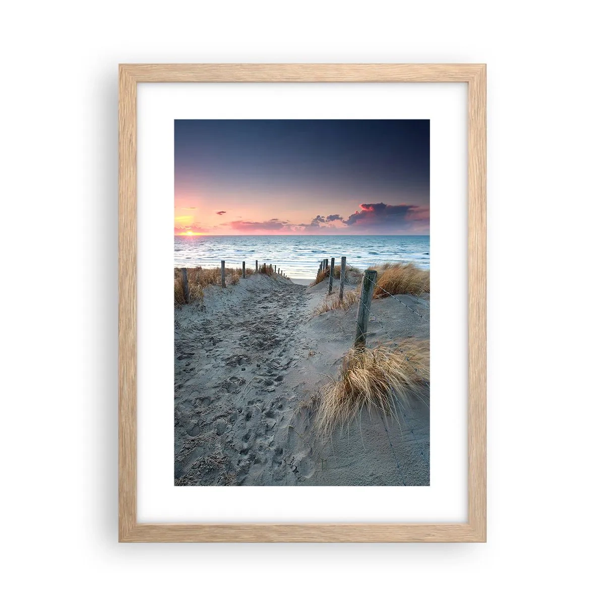 Poster in einem Rahmen aus heller Eiche - Du hast einen Regenbogen aus strahlendem Licht verschüttet ... - 30x40 cm