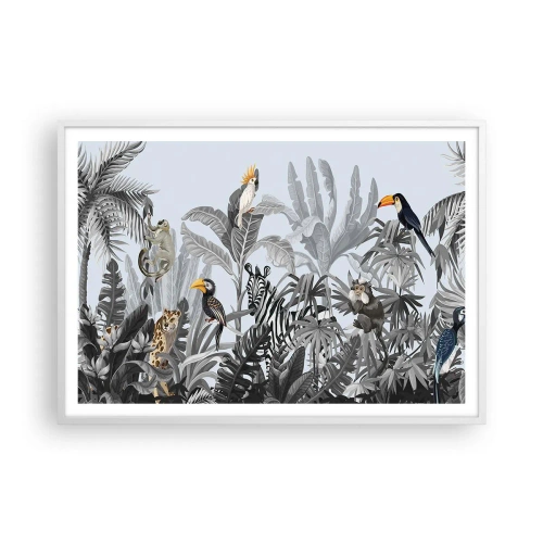Poster in einem weißen Rahmen - Afrikanisches Märchen - 100x70 cm