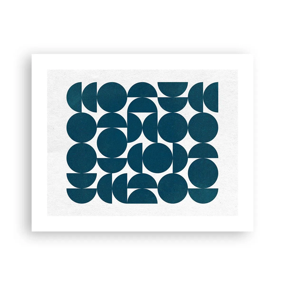 Poster - Kreise und Halbkreise - 50x40 cm