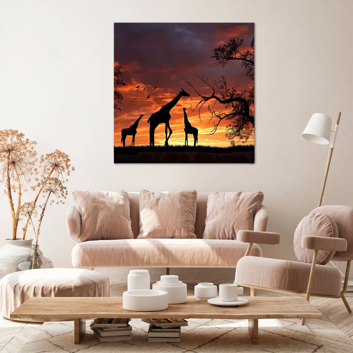 Bild auf Leinwand - Leinwandbild - Ein kleines Abendessen mit deinen Liebsten - 60x60 cm