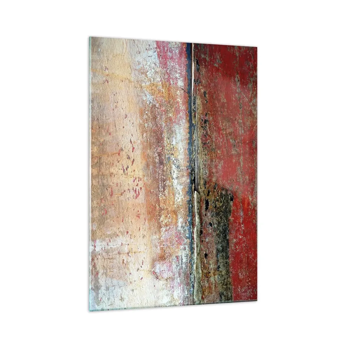 Glasbild - Bild auf glas - Eine abstrakte Komposition, inspiriert vom Meer und der Natur. - 70x100cm - Vielleicht liegt es am Meer - Moderne Wanddekoration für Wohnzimmer und Schlafzimmer ARTTOR