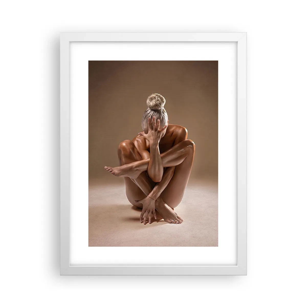 Poster in einem weißen Rahmen - Die Einheit von Körper und Geist - 30x40 cm