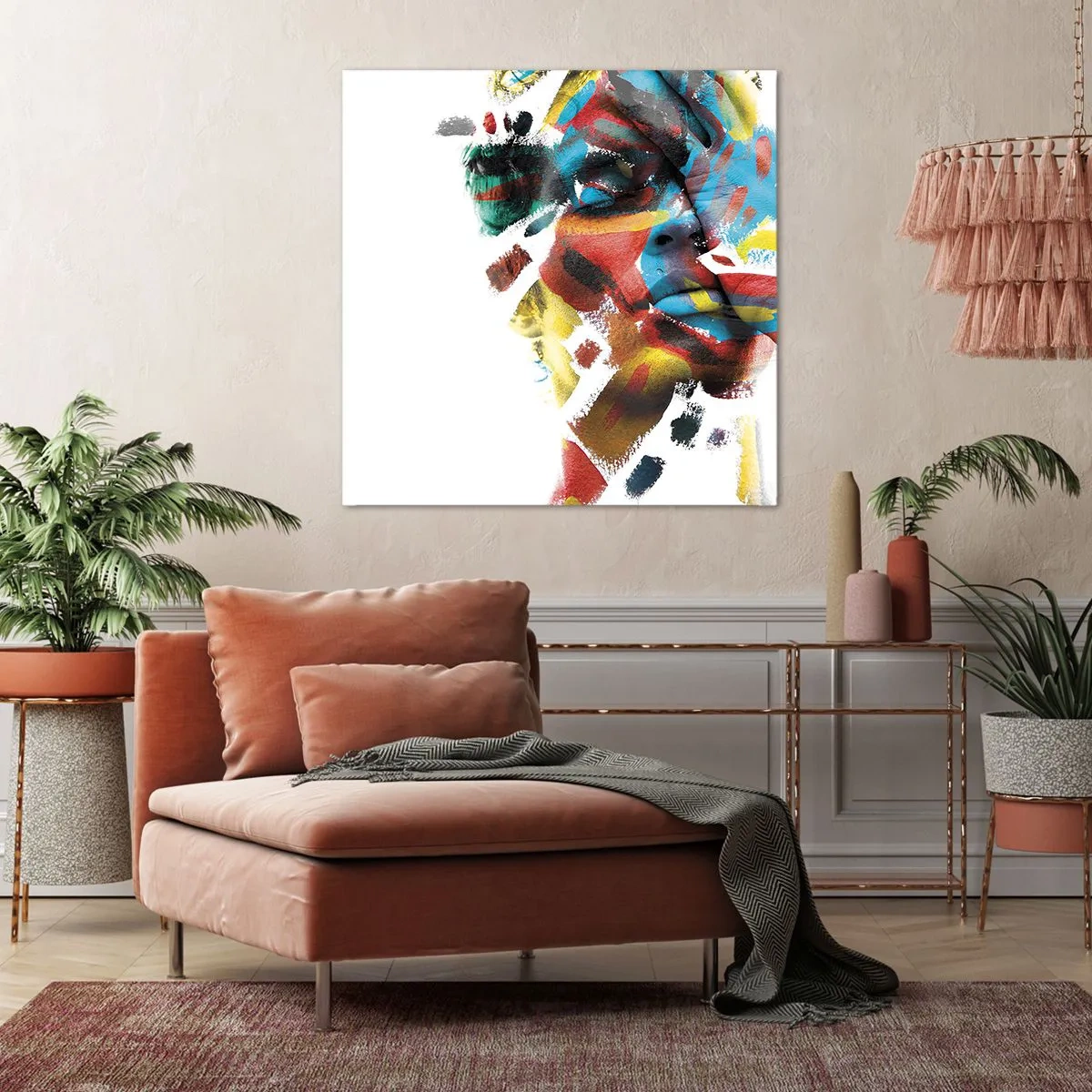 Bild auf Leinwand - Leinwandbild - Eine bunte Persönlichkeit - 30x30 cm