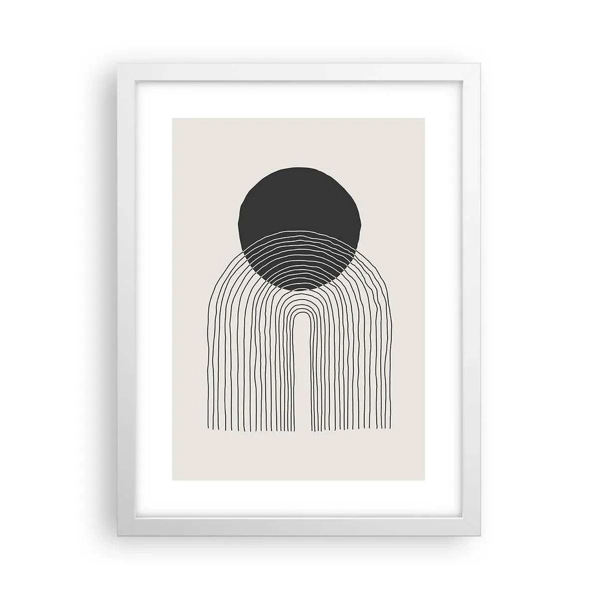 Poster in einem weißen Rahmen - Zittern und Vertrauen - 30x40 cm