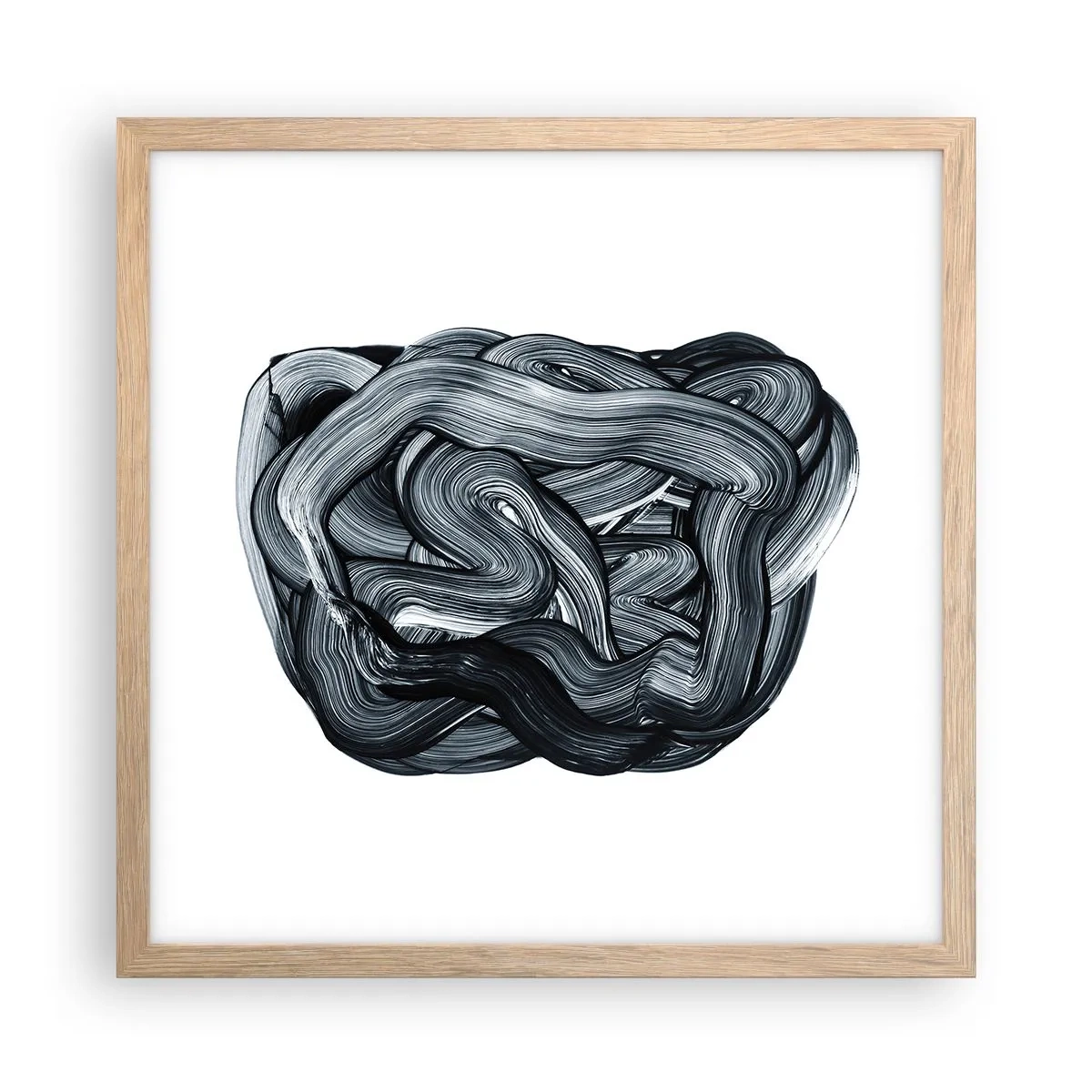 Poster in einem Rahmen aus heller Eiche - Es ist nicht so einfach - 40x40 cm