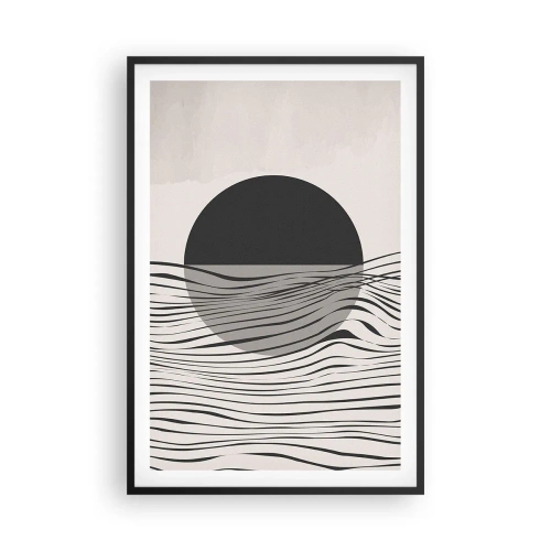 Poster in einem schwarzem Rahmen - Halbe Komposition - 61x91 cm