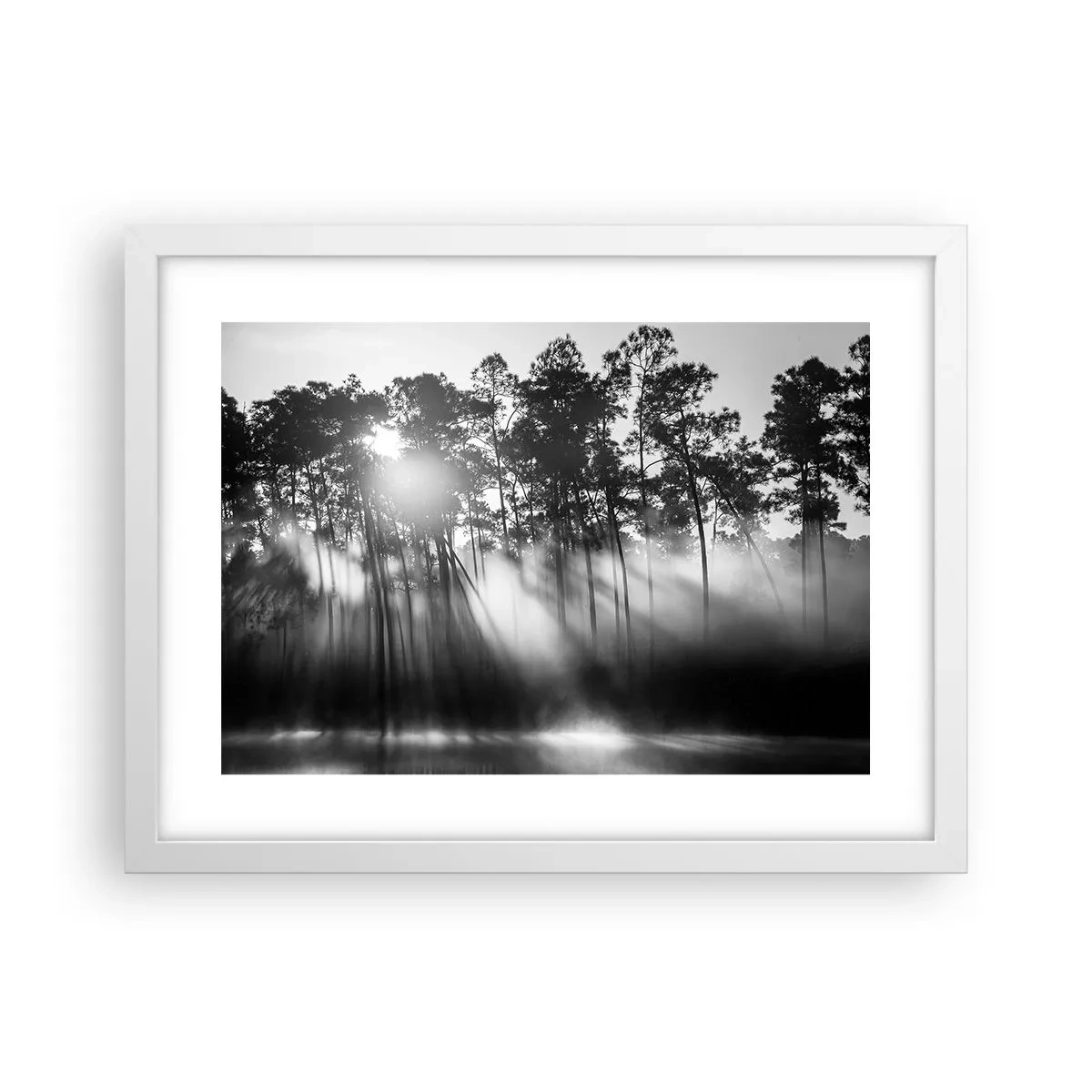 Poster in einem weißen Rahmen - Unaufhaltsame Sonne - 40x30 cm