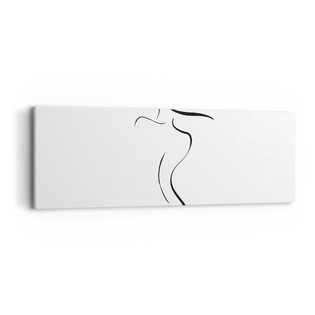 Bild auf Leinwand - Leinwandbild - Flüchtig wie eine Welle - 90x30 cm
