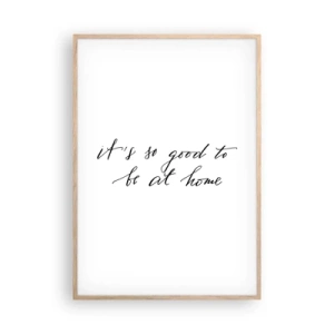 Poster in einem Rahmen aus heller Eiche - Die ganze Wahrheit - 70x100 cm