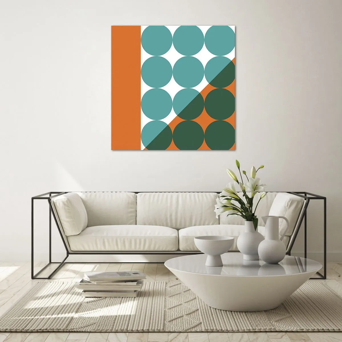 Glasbild - Bild auf glas - Nach oben und schräg - 70x70 cm