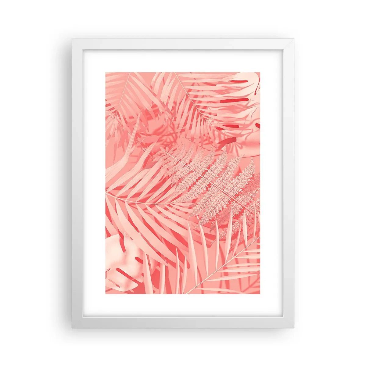 Poster in einem weißen Rahmen - Rosa Konzept - 30x40 cm