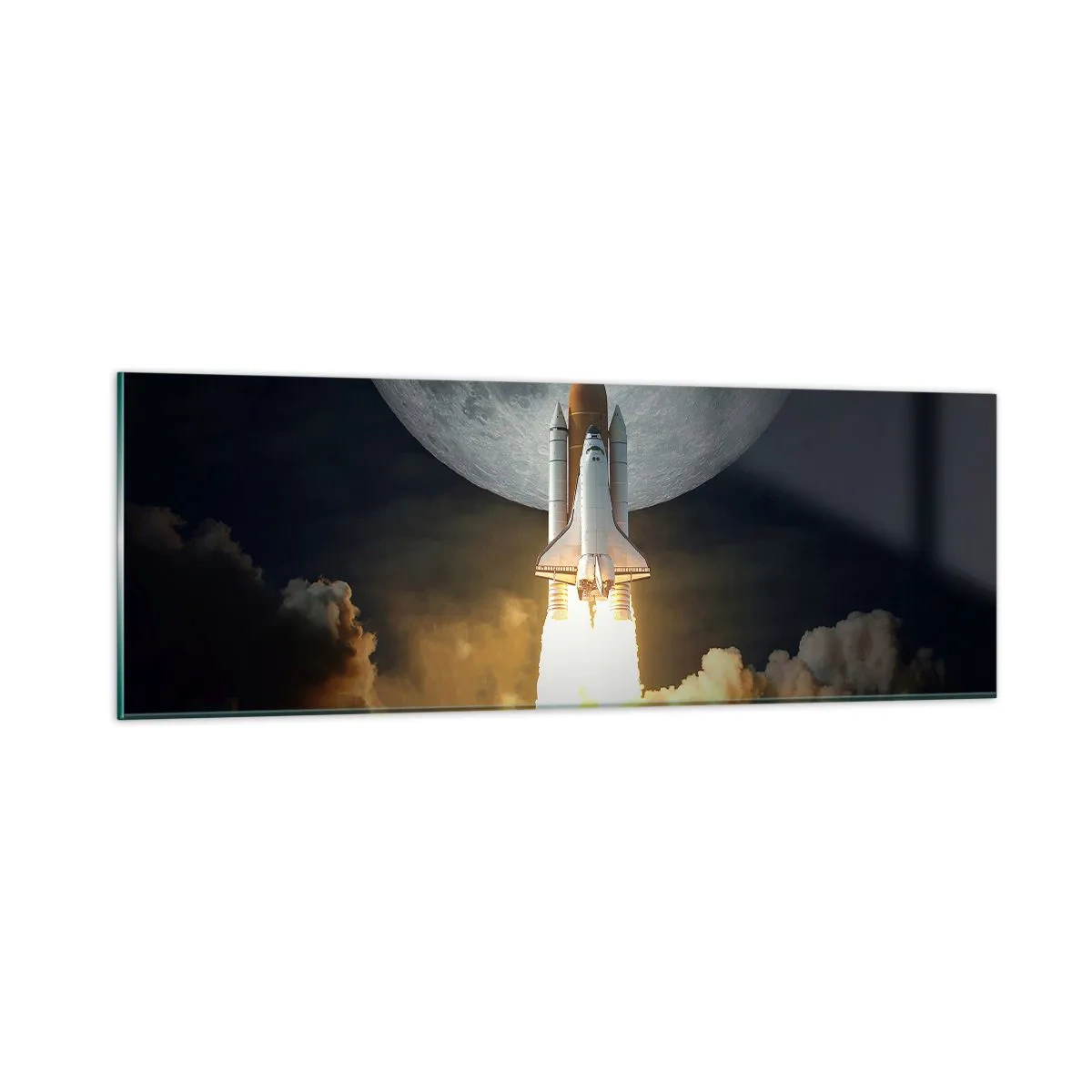 Glasbild - Bild auf glas - Beginn eines überirdischen Abenteuers - 90x30 cm
