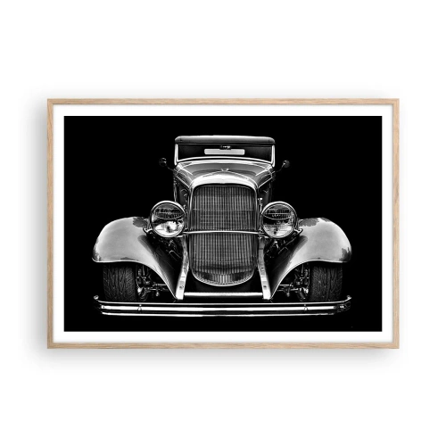 Poster in einem Rahmen aus heller Eiche - Wahrer Gentleman - 100x70 cm