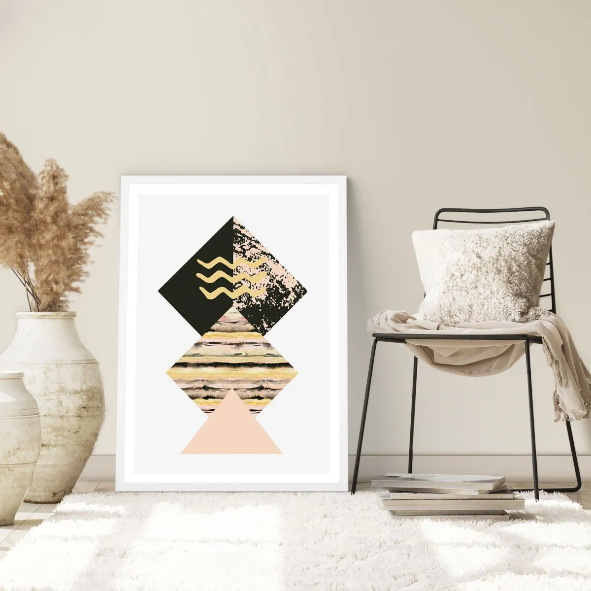 Poster in einem weißen Rahmen - Es ist nicht so einfach - 70x100 cm