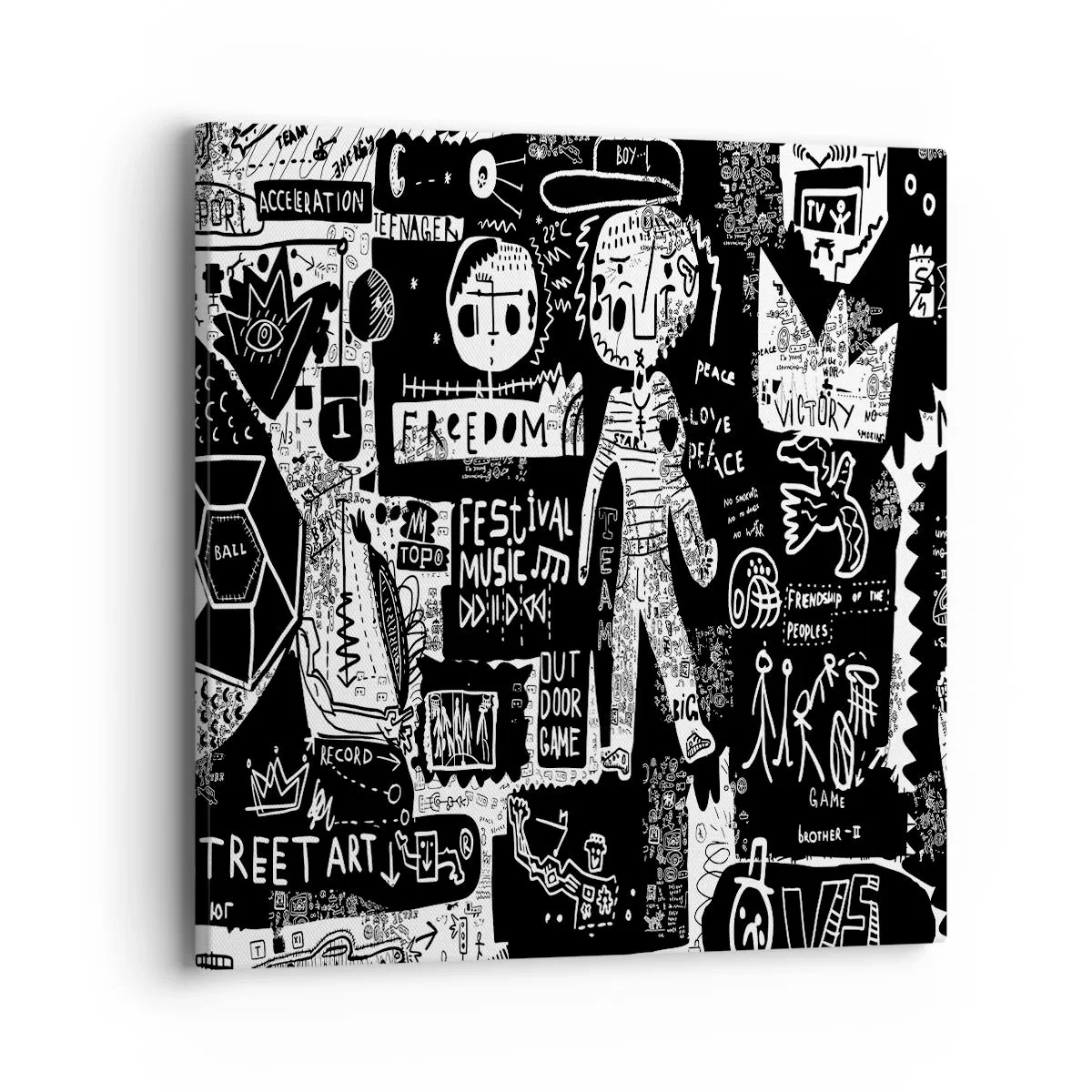 Bild auf Leinwand - Leinwandbild - Spirituelle Jugend des Gesetzes und der Freude - 40x40 cm